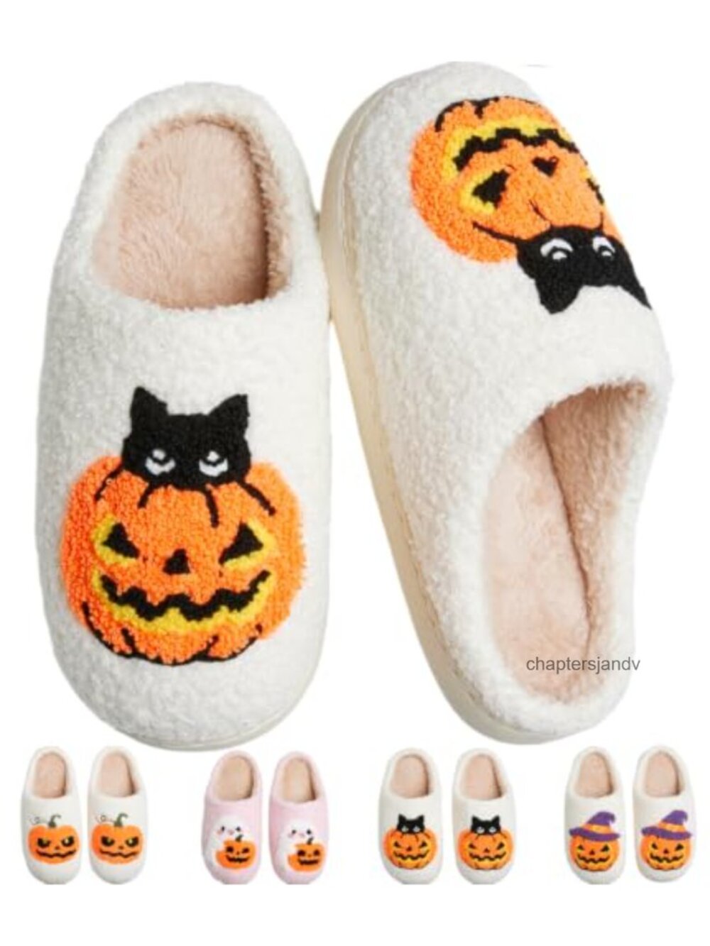 Fuzzy Memory Foam House Slippers Non-Slip Plush Cozy Indoor Outdoor